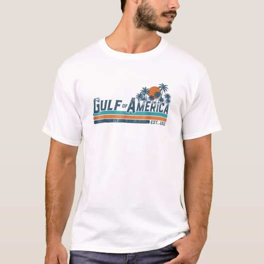 アメリカ アメリカ EST 2025 メキシコ湾 Tシャツ (正面)