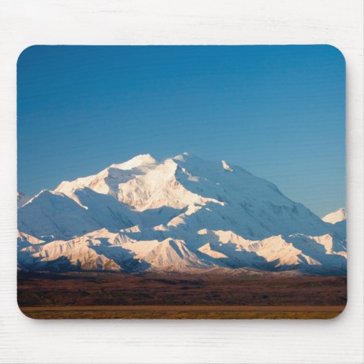 アメリカ、アラスカのN.A. デナリのマッキンリー山 マウスパッド (正面)