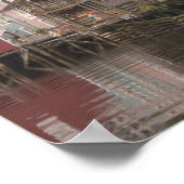 アメリカ，アラスカ，ケチカン，クリーク通り，ダウンタウン ポスター (角)