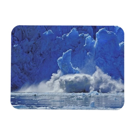 アメリカ、アラスカ、ジュノー。サウスソーヤーの一部 マグネット (横)