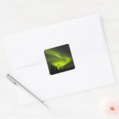 アメリカ、アラスカ、チェナ熱春。オーロラボレリス2 スクエアシール (封筒)