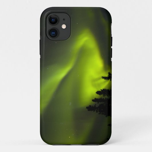 アメリカ、アラスカ、チェナ・ホット・スプリングス。オーロラ・ボレアリス 2 Case-Mate iPhoneケース (裏面)
