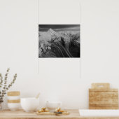 アメリカ、アラスカ、デナリ国立公園、空中表示3 ポスター (キッチン)