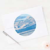 アメリカ、アラスカ、氷河ベイ国立公園7 ラウンドシール (封筒)