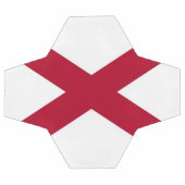 アメリカ・アラバマ州旗を持つ愛国的なサッカーボール サッカーボール (フラット)