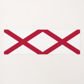 アメリカ，アラバマ州旗を持つ愛国的なヨガマット ヨガマット (裏面(横))