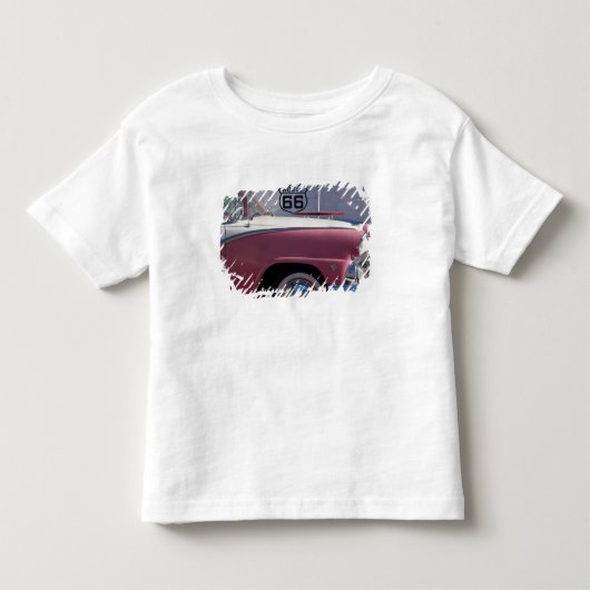 アメリカ、アリゾナ州、ウィリアムズ。ルート66の街、1950年代 トドラーTシャツ (正面)
