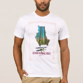 アメリカ アリゾナ州 ココニノ国有林 の地図 Tシャツ (正面)