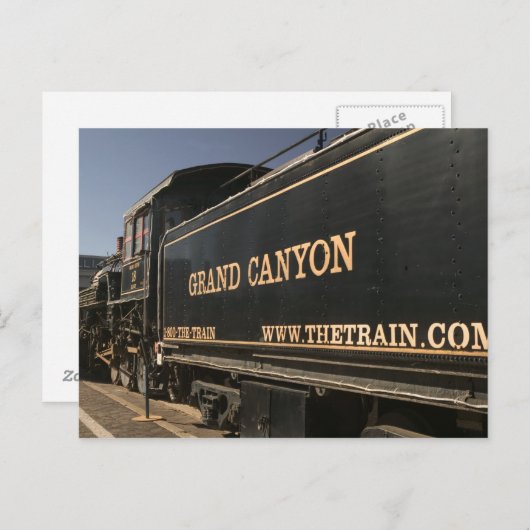 アメリカ、アリゾナ、ウィリアムズ:グランドキャニオン鉄道 ポストカード (正面/裏面)