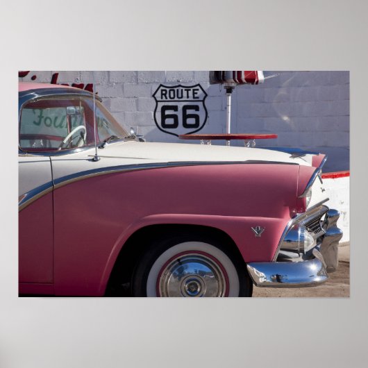 アメリカ、アリゾナ、ウィリアムズ。リト1950年代66町 ポスター (正面)