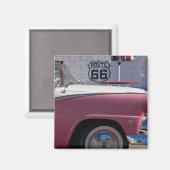 アメリカ、アリゾナ、ウィリアムズ。リト1950年代66町 マグネット (正面/裏面)