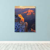 アメリカ、アリゾナ、グランドキャニオン国立公園、冬 キャンバスプリント (インサイチュ (ウッドフロア))