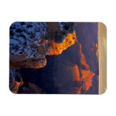 アメリカ、アリゾナ、グランドキャニオン国立公園、冬 マグネット (横)