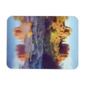 アメリカ、アリゾナ、セドナ。大聖堂の岩の反射 マグネット (横)