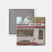 アメリカ、アリゾナ、ビスビー：日陰Dell Motel, All 2 マグネット (正面/裏面)