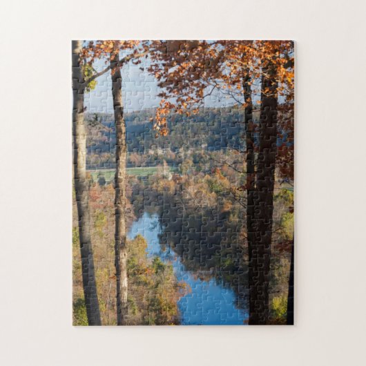 アメリカ、アーカンソー、ウォーイーグル、ホッブス州パーク ジグソーパズル (縦)