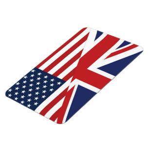 アメリカ-イギリスによって結合される旗 マグネット
