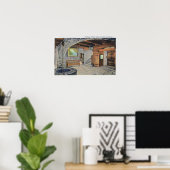 アメリカ、イギリス、およびフラグのフランスの表示 ポスター (ホームオフィス)