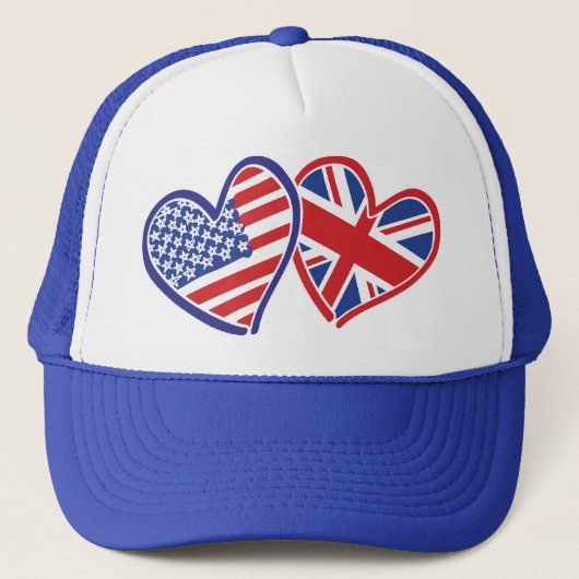 アメリカ – - – イギリス – 愛 キャップ (正面)