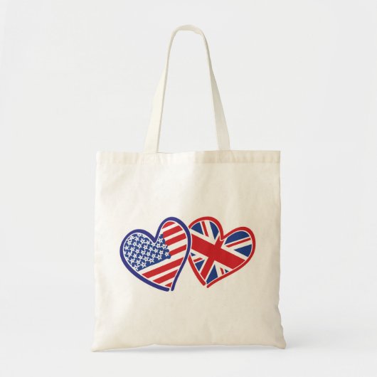 アメリカ – - – イギリス – 愛 トートバッグ (正面)