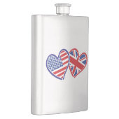 アメリカ – - – イギリス – 愛 フラスク (右)