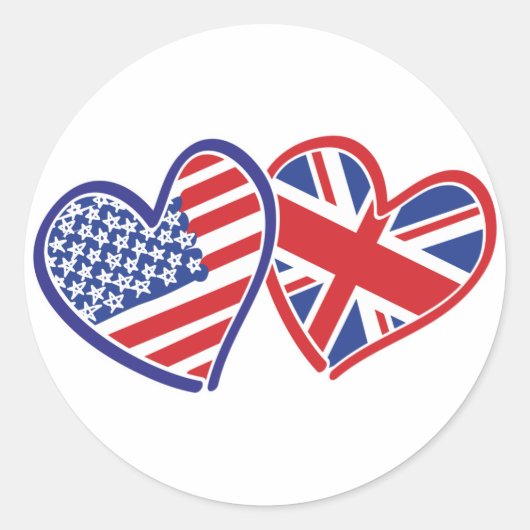 アメリカ – - – イギリス – 愛 ラウンドシール (正面)