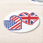 アメリカ – - – イギリス – 愛 ラウンドペーパーコースター (アングル)