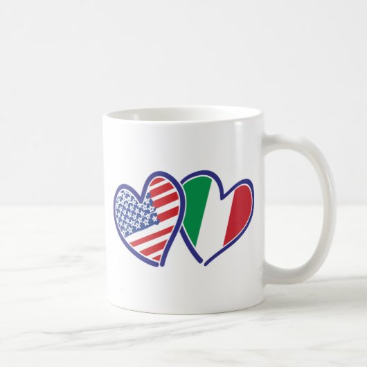 アメリカ – イタリア – 愛 コーヒーマグカップ (右)