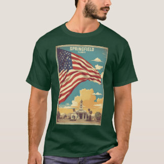 アメリカ イリノイ州 スプリングフィールド ヴィンテージ トラベラー フレンド Tシャツ