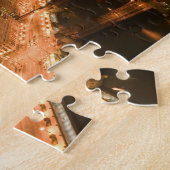 アメリカ、イリノイ、シカゴ：ループ：建物 ジグソーパズル (側面)