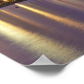 アメリカ、イリノイ、シカゴ、湖5の上の都市スカイライン ポスター (角)