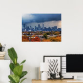 アメリカ、イリノイ、シカゴ、街並み ポスター (ホームオフィス)