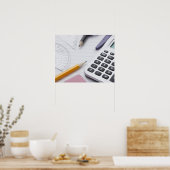 アメリカ、イリノイ、メタモラ、学校での静物生活 ポスター (キッチン)