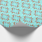 『アメリカ・イングリッシュ・ハウンド』 ラッピングペーパー (角)