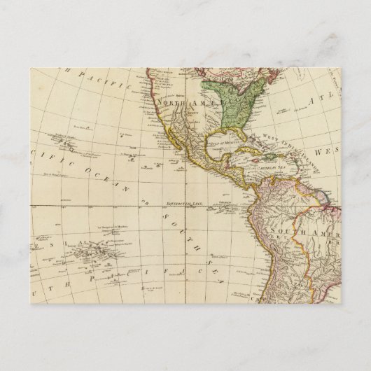 アメリカ – インディアン部族の集落 ポストカード (正面)