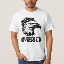 アメリカ・イーグル国旗USA男性 Tシャツ