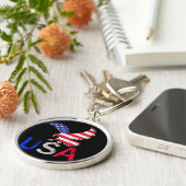 アメリカ・イーグル キーホルダー (側面)