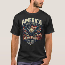 アメリカ・ウィ・ザ・ピープル・イーグル・バイカーTシャツ