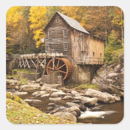 アメリカ、ウェストバージニア、クリフトップ。バブコック州2 スクエアシール (正面)