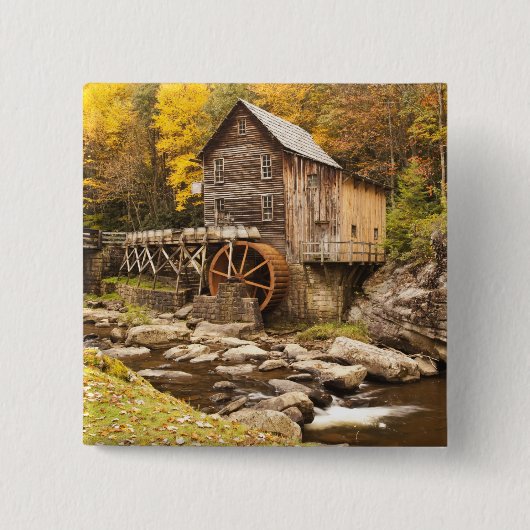 アメリカ、ウェストバージニア、クリフトップ。バブコック州2 缶バッジ (正面)