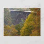 アメリカ、ウェストバージニア、ファイエットビル。ニューリバー ポストカード (正面)