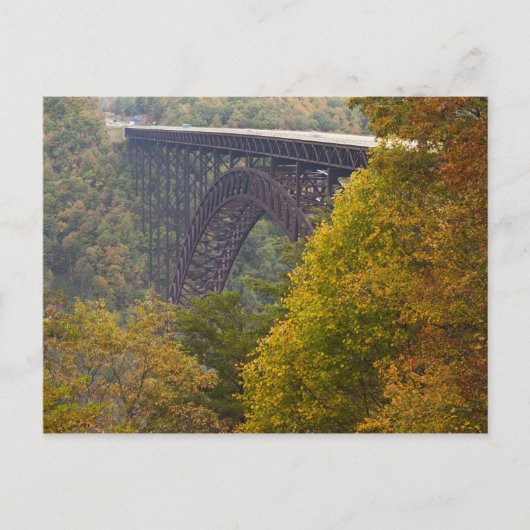 アメリカ、ウェストバージニア、ファイエットビル。ニューリバー ポストカード (正面)