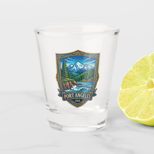 アメリカ オリンピック国立公園 ショットグラス (正面)