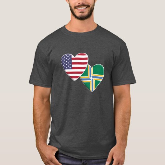 アメリカ オレゴン州ポートランド市旗ギフト Tシャツ (正面)