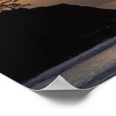 アメリカ，オレゴン，オスワルド西州公園の近く，遅い ポスター (角)