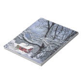 アメリカ、オレゴン、クラカマス郡。新雪が降る ノートパッド (回転)