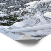 アメリカ、オレゴン、クラカマス郡。新雪 ポスター (角)