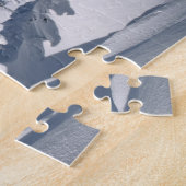 アメリカ、オレゴン、クレーターレイクNP.木が ジグソーパズル (側面)