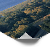 アメリカ、オレゴン、コロンビア川。サンセットアットクラウン ポスター (角)