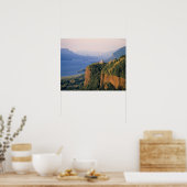 アメリカ、オレゴン、コロンビア川。サンセットアットクラウン ポスター (キッチン)